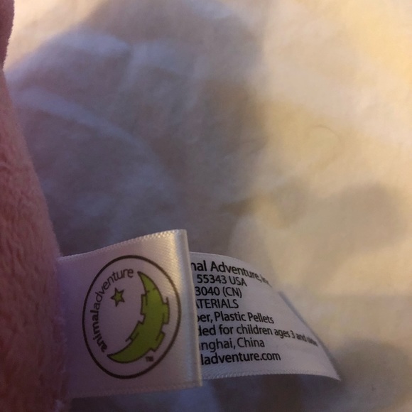 Pink Dragon Plush Red Hearts Stuffed Animal 12” Animal Adventure Valentines 2011 - Picture 6 of 9